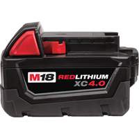 M18 Redlithium Battery, Lithium-Ion, 18 V, 4 A Helyx Safety & Industrial Supplies