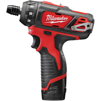 M12 Hex 2-Speed Screwdriver Kit, 1/4", 12 V, 275 in-lbs Max. Torque, Lithium-Ion Battery Helyx Safety & Industrial Supplies