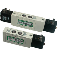 Pilot 5-Way 2-Position 4-Way Solenoid Valves, 1/8" Pipe, 150 PSI Helyx Safety & Industrial Supplies