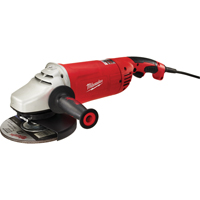Meuleuse &agrave; angle large et prise g&acirc;chette avec verrou, 7"/9", 120 V, 15 A, 6000 Tr/min Helyx Safety & Industrial Supplies