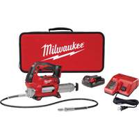 Ensemble de pistolet graisseur sans fil &agrave; deux vitesses M18, Lithium-ion, 18 V Helyx Safety & Industrial Supplies