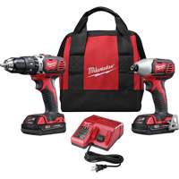 Ensemble deux outils sans fil combin&eacute;s M18, Lithium-ion, 18 V Helyx Safety & Industrial Supplies