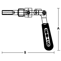 Straight Line Clamps - 601 Series, 5/8" (15.875 mm) Capacity, 100 lbs. Clamping Force Helyx Safety & Industrial Supplies