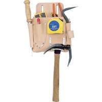 Poche pour outils de travail des cloisons s&egrave;ches, Porte-outil, Cuir, 7 Poches Helyx Safety & Industrial Supplies