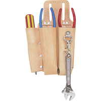 Porte-outils pour monteur de ligne, Porte-outil multiple, Cuir, 3 Poches Helyx Safety & Industrial Supplies