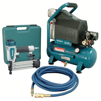 Trousses de compresseur d'air et Cloueuse Brad, &eacute;lectrique, 2,6 gal. (2,6 gal. US), 130 PSI, 120/1 V Helyx Safety & Industrial Supplies