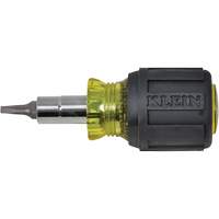 Stubby Multi-Bit Screw Driver With Sq.Recess, 3-1/5" L, Cushion Grip Handle Helyx Safety & Industrial Supplies