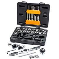 Jeu de tarauds et fili&egrave;res SAE &agrave; cliquet, 42 Morceaux Helyx Safety & Industrial Supplies