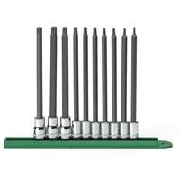 Jeu de douilles longues, Torx, Prise 1/4"/3/8", 10 mrcx Helyx Safety & Industrial Supplies