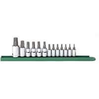 Jeu de douilles &agrave; embouts, Torx, Prise 1/2"/1/4"/3/8", 13 mrcx Helyx Safety & Industrial Supplies