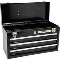 Boîte &agrave; outils portative, 20" la, 3 tiroirs, Noir Helyx Safety & Industrial Supplies