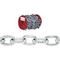 Chaîne ronde Proof Campbell, Acier &agrave; faible teneur en carbone, 3/16" x 100' (30,4 m) l, Calibre 30, Charge d'utilisation 800 lb (0,4 tonne) Helyx Safety & Industrial Supplies
