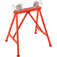 Support ajustable no AR99 a/rouleau en acier, 36" Capacit&eacute; max. de tuyau, 2500 lb Capacit&eacute; de charge max. Helyx Safety & Industrial Supplies