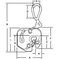 &eacute;lingue l&egrave;ve-t&ocirc;le GXL, 1000 lb (0,5 tonne), Ouverture de la m&acirc;choire de 1/16" - 5/8" Helyx Safety & Industrial Supplies