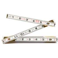 R&egrave;gle en bois pliante, 6' lo, Bois, Graduations de 1/6" Helyx Safety & Industrial Supplies