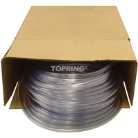 Tubing, Air/Water, 0.625" OD x 100' L, PVC, Clear, 30 PSI @ 20°C Helyx Safety & Industrial Supplies