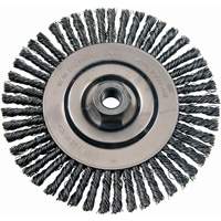 Wire Wheel Brushes, 4-7/8" Dia., 0.02" Fill, 5/8"-11 Arbor, Stainless Steel Helyx Safety & Industrial Supplies