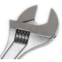 Adjustable Tapered Handle Wrench - Carded, 15" L, 1-11/16"/43 mm Max Width, Chrome/Polished Helyx Safety & Industrial Supplies
