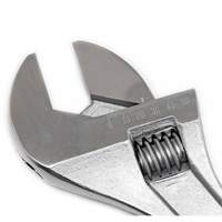 Adjustable Tapered Handle Wrench - Carded, 18" L, 2-1/16"/53 mm Max Width, Chrome/Polished Helyx Safety & Industrial Supplies