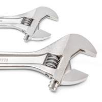 Wrench Set, Adjustable, 2 Pieces, Imperial and Metric Helyx Safety & Industrial Supplies