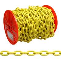 Chaîne ronde &eacute;prouv&eacute;e, Acier &agrave; faible teneur en carbone, 1/4" x 60' (18,3 m) l, Calibre 30, Charge d'utilisation 1300 lb (0,65 tonne) Helyx Safety & Industrial Supplies
