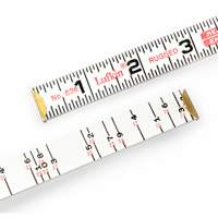 R&egrave;gle de maçon Red End, 6' lo, Bois, Graduations de 1/16" Helyx Safety & Industrial Supplies