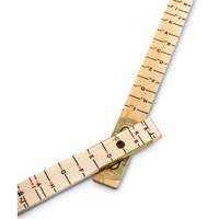 R&egrave;gle de maçon surdimensionn&eacute; Red End, 6' lo, Bois, Graduations de 1/16" Helyx Safety & Industrial Supplies