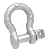 Anchor Shackle, 3/16", Screw Pin, Hot Dip Galvanized Helyx Safety & Industrial Supplies