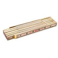 R&egrave;gle Red End avec deux rallonges de r&egrave;gle &agrave; glissi&egrave;re de 6", 6' lo, Bois, Graduations de 1/16" Helyx Safety & Industrial Supplies