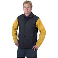 Welding Jacket, Proban, 4X-Large, Black Helyx Safety & Industrial Supplies