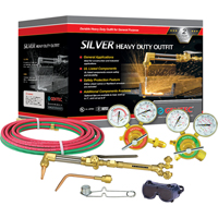 Silver Heavy-Duty Welding & Cutting Outfi ts, 3/4" Cut, 1/2" Weld Helyx Safety & Industrial Supplies