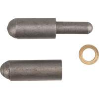 Weld-On Hinge, 0.315" Dia. x 1.575" L, Mild Steel w/Fixed Steel Pin Helyx Safety & Industrial Supplies