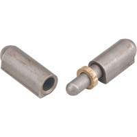 Weld-On Hinge, 0.315" Dia. x 1.575" L, Mild Steel w/Fixed Steel Pin Helyx Safety & Industrial Supplies