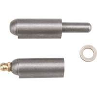 Weld-On Hinge, 0.512" Dia. x 3.15" L, Mild Steel w/Fixed Steel Pin Helyx Safety & Industrial Supplies