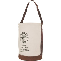 Seau avec fond en cuir, 17" h, Toile, Beige Helyx Safety & Industrial Supplies