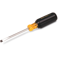 Heavy-Duty Slot Cabinet Tip Screwdriver, 1/4" Tip, Round, 14-11/32" L, Cushion Grip Handle Helyx Safety & Industrial Supplies