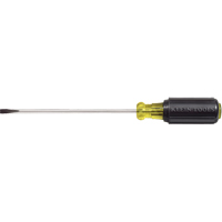 Slot Cabinet Tip Screwdriver, 3/16" Tip, Round, 9-3/4" L, Cushion Grip Handle Helyx Safety & Industrial Supplies