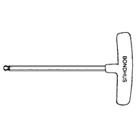 Cl&eacute; hexagonale individuelle SAE, embout Sph&eacute;rique, 3/32" x 6" lo, Poign&eacute;e en T Helyx Safety & Industrial Supplies