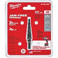 #2 Step Drill Bit, 3/16" - 1/2" , 1/16" Increments, High Speed Steel Helyx Safety & Industrial Supplies