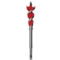 Speed Feed Wood Bit, 1", 6-1/2" Length, 1/4" Hex Shank Helyx Safety & Industrial Supplies