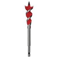 Speed Feed Wood Bit, 1-1/4", 6-1/2" Length, 1/4" Hex Shank Helyx Safety & Industrial Supplies