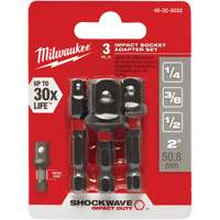Jeu d'adaptateur de douilles &agrave; chocs Shockwave, 1/4" Prise, Sph&eacute;rique, 1-7/8" lo Helyx Safety & Industrial Supplies