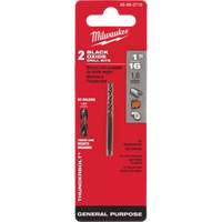 Thunderbolt&reg; Jobber Drill Bit, High Speed Steel, 1/16", 1-7/8" L, 7/8" Flute, 135° Point Angle Helyx Safety & Industrial Supplies