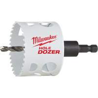 Scie-cloche Hole Dozer avec arbre, 2-1/2", Profondeur de la coupe 1-5/8", Bim&eacute;tal Helyx Safety & Industrial Supplies