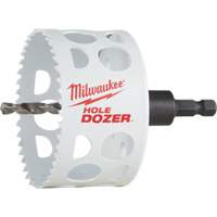 Scie-cloche Hole Dozer avec arbre, 3", Profondeur de la coupe 1-5/8", Bim&eacute;tal Helyx Safety & Industrial Supplies