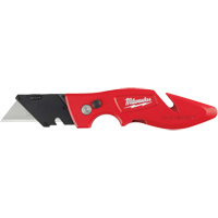 Fastback Flip Utility Knife, 2" Blade, Carbon Steel Blade, Metal Handle Helyx Safety & Industrial Supplies