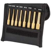 Brass Drive Pin Punch Set, 8 Pieces Helyx Safety & Industrial Supplies