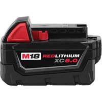 Bloc-piles &agrave; capacit&eacute; &eacute;tendue M18 Redlithium XC5.0 , Lithium-ion, 18 V, 5 A Helyx Safety & Industrial Supplies