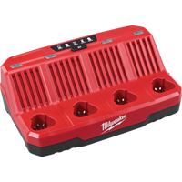 Chargeur s&eacute;quentiel avec quatre baies M12 , 12 V, Lithium-ion Helyx Safety & Industrial Supplies