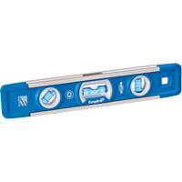Niveau torpille True Blue, 9" lo, Aluminium, 3 fioles, Magn&eacute;tique Helyx Safety & Industrial Supplies